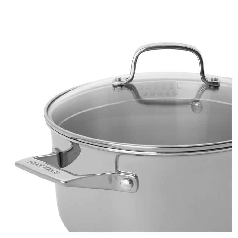 Henckels 6 Qt. Stainless Steel Dutch Oven with Lid, CLAD H3 Series