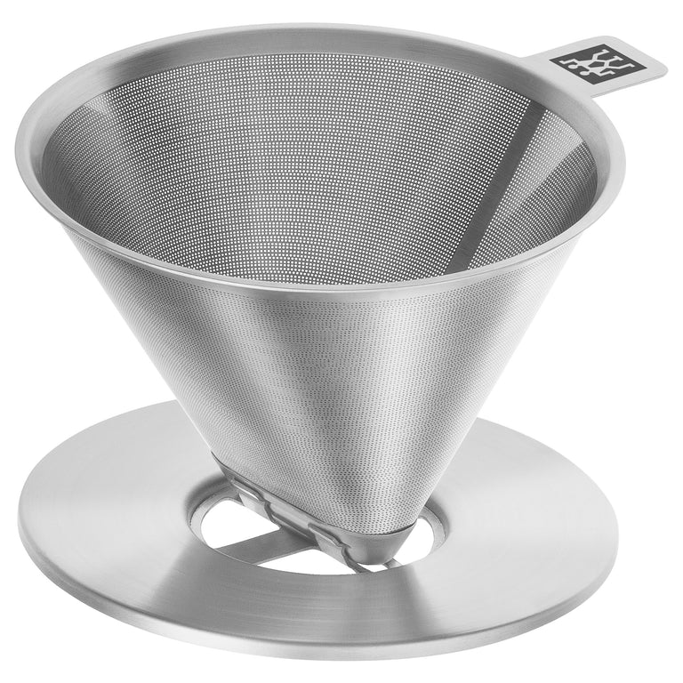 ZWILLING Stainless Steel Pour Over Coffee Dripper, Sorrento Double Wall Glassware Series