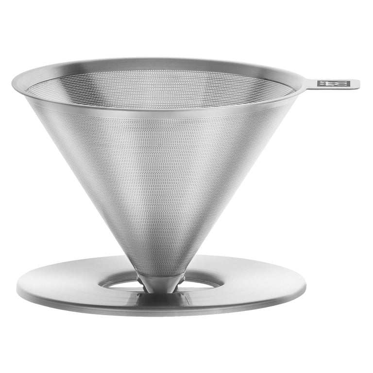 ZWILLING Stainless Steel Pour Over Coffee Dripper, Sorrento Double Wall Glassware Series