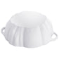 Staub 3.5 Qt. Cast Iron Pumpkin Dutch Oven in White with Stainless Steel Handle, Specialty Shaped Cocottes Series