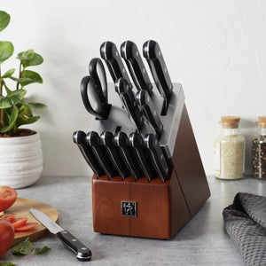 Henckels 14pc Knife Set in Self-Sharpening Block, Solution Series
