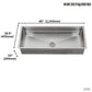 FORNO Acqua 45" Drop-In/Undermount 3 Level Workstation Sink, Custom Fit Accessories in Stainless Steel, J-WP32