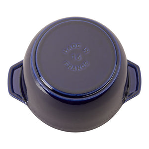 Staub Cast Iron 1.5-qt Petite French Oven - Dark Blue