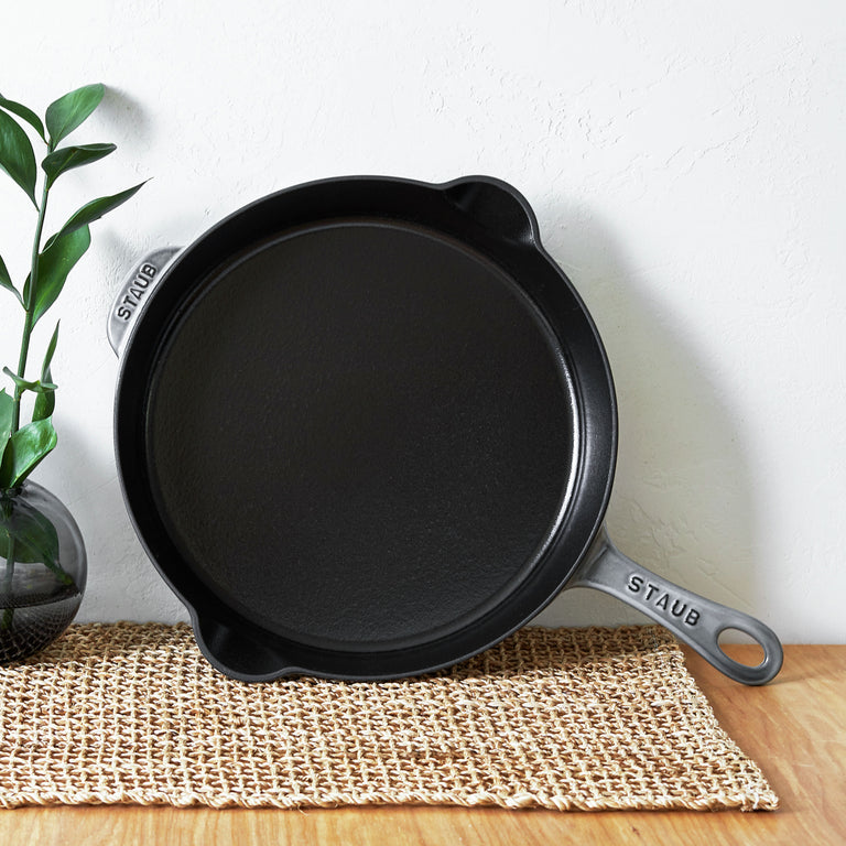 Staub 11'' Cast Iron Traditional Deep Skillet in Graphite Gray, Cast Iron - Fry Pans/ Skillets Series