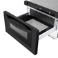 Cosmo Haven 24" 1.2 cu. ft. Built-in Microwave Drawer, 1000W, Touch Controls, Defrosting Rack in Matte Black, COS-12MWDBK