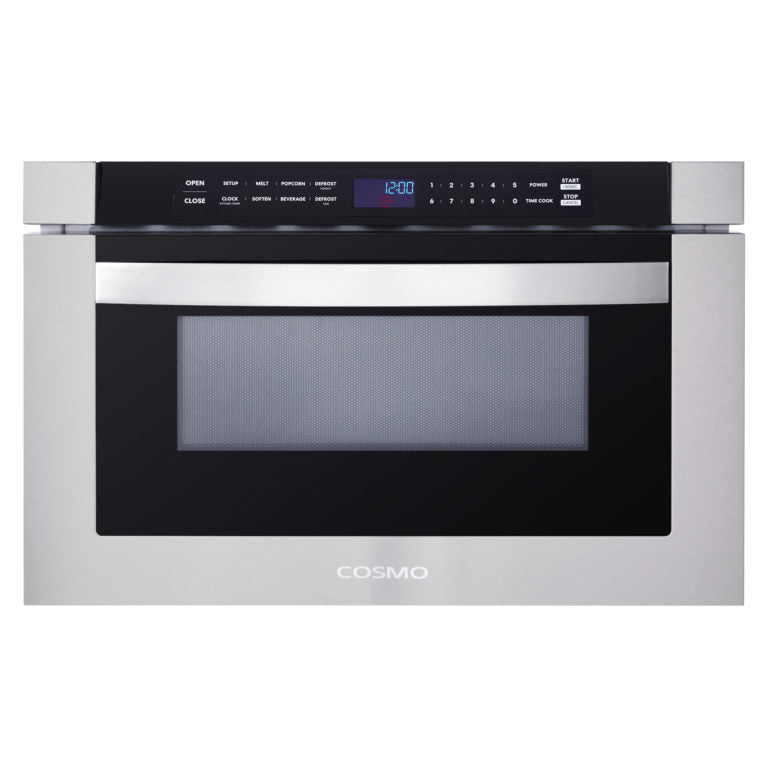 Cosmo Package - 30" Electric Range, Refrigerator with Ice Maker, Microwave and Wine Cooler, COS-4PKG-279