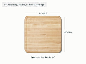 Caraway 12” Prep & Serve Butcher Block