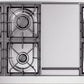 ILVE Nostalgie II 48" Dual Fuel Propane Gas Range in Black with Bronze Trim, UP48FNMPBKBLP