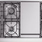 ILVE Nostalgie II 48" Dual Fuel Natural Gas Range in White with Brass Trim, UP48FNMPWHG