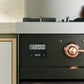ILVE Nostalgie II 48" Dual Fuel Propane Gas Range in Black with Copper Trim, UP48FNMPBKPLP