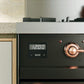 ILVE Nostalgie II 48" Dual Fuel Natural Gas Range in Blue Grey with Brass Trim, UP48FNMPBGG