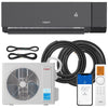 Aoraki 24.5 SEER2 12,000 BTU Heat Pump Mini Split AC w/ERV System-230V - Black