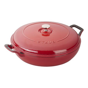 Staub Cast Iron 3.5-qt Braiser - Cherry