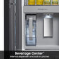 SAMSUNG Bespoke 36" 29 cu. ft. Standard Depth 4-Door French Door Smart Refrigerator with Beverage Center™ in Morning Blue and White Glass