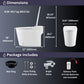 FORNO Acqua Luxurious Smart Toilet (Auto Flush, Auto Lid, Powerful Flush, Sleek Tankless Design), CSTPA0