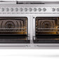 ILVE Nostalgie II 60" Dual Fuel Propane Gas Range in Stainless Steel with Chrome Trim, UP60FSNMPSSCLP