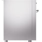 ILVE Nostalgie II 60" Dual Fuel Propane Gas Range in Stainless Steel with Chrome Trim, UP60FSNMPSSCLP