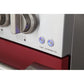 Kucht Professional 48 in. 6.7 cu ft. Propane Gas Range with Red Door and Silver Knobs, KNG481/LP-R