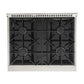 Kucht Professional 30 in. 4.2 cu ft. Natural Gas Range with Silver Knobs, KNG301-S