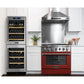 Kucht Professional 36 in. 5.2 cu ft. Propane Gas Range with Red Door and Silver Knobs, KNG361/LP-R