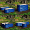 Olle 4-Style Modular Galvanized Raised Garden Beds [Build 1 of 4 Configurations] - Cobalt Blue