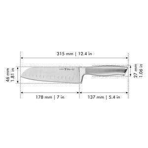 Henckels 7" Hollow Edge Santoku Knife, Modernist Series