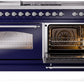 ILVE Nostalgie II 60" Dual Fuel Propane Gas Range in Blue with Chrome Trim, UP60FSNMPMBCLP