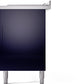 ILVE Nostalgie II 60" Dual Fuel Propane Gas Range in Blue with Chrome Trim, UP60FSNMPMBCLP