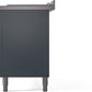 ILVE Nostalgie II 60" Dual Fuel Propane Gas Range in Blue Grey with Bronze Trim, UP60FSNMPBGBLP