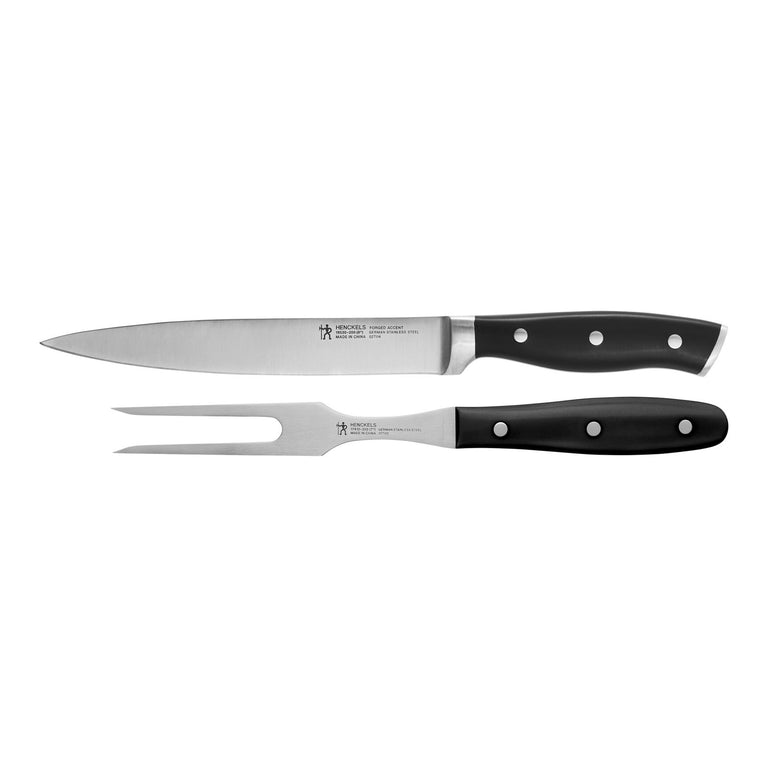 Henckels 2pc Carving Set, Forged Accent Series