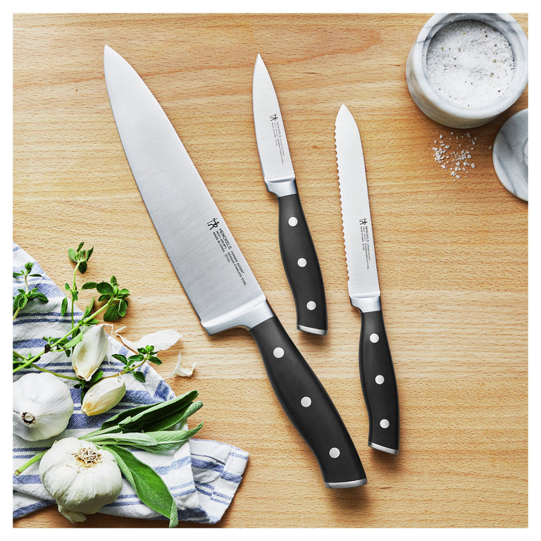 Henckels 3pc Starter Knife Set, Forged Accent Series