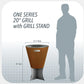 Arteflame Grill Stand - For 20" One Series Arteflame Grills, GRSTAND20