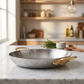 Mauviel 1830 M'COOK B 5-Ply Round Gratin Pan With Brass Handles