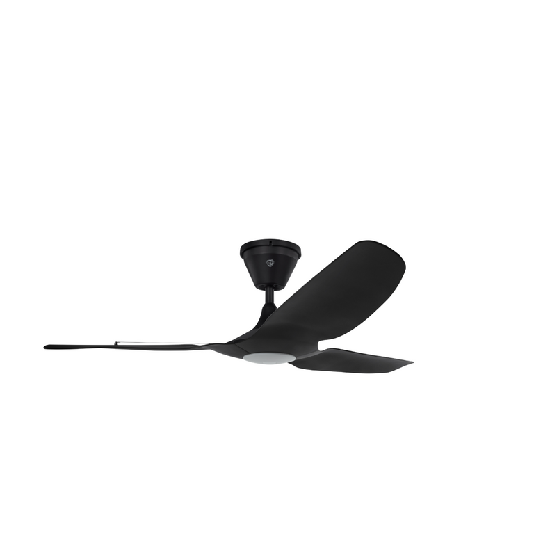 Big Ass Fans Haiku Coastal 52" Ceiling Fan in Black with LED, Downrod 5", Wet Rated