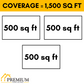 MRCOOL DIY Mini Split - 36,000 BTU 3 Zone Ceiling Cassette Ductless Air Conditioner and Heat Pump with 50 ft. Install Kit, DIYM336HPC05C74