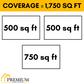 MRCOOL DIY Mini Split - 42,000 BTU 3 Zone Ceiling Cassette Ductless Air Conditioner and Heat Pump with 50 ft. Install Kit, DIYM348HPC00C74