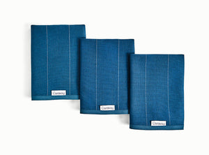 Caraway Tea Towels in Navy