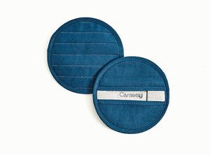 Caraway Pot Holders in Navy