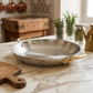 Mauviel 1830 M'COOK B 5-Ply Round Gratin Pan With Brass Handles