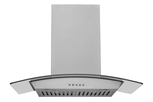 Hauslane Chef 30-in Convertible Stainless Steel Wall-Mounted Range Hood