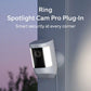 Ring Spotlight Cam Pro, Plug-In with 2K Video, 3D Motion Detection - White