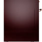 ILVE Nostalgie II 60" Dual Fuel Natural Gas Range in Burgundy with Copper Trim, UP60FSNMPBUP