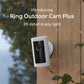 Ring Outdoor Cam Plus, Battery, Wide-Angle 2K Video - White