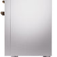 ILVE Nostalgie II 48" Dual Fuel Natural Gas Range in Stainless Steel with Bronze Trim, UP48FNMPSSB