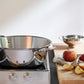 Mauviel 1830 M'PASSION Stainless Steel Jam Pan With Stainless Steel Handles, 10.5-Qt
