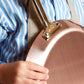Mauviel 1830 M'Heritage M'150 B Copper Crepe Pan With Brass Handle, 11.8-In