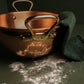 Mauviel 1830 M'PASSION Egg White Beating Bowl With Brass Handles, 4.9-Qt