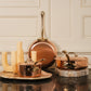 Mauviel 1830 M'Heritage M'150 B 5-Piece Copper Cookware Set With Brass Handles
