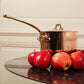 Mauviel 1830 M'Heritage M'150 B Copper Sauce Pan With Lid, Brass Handle