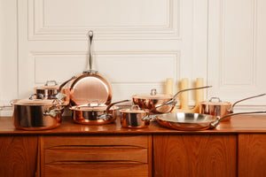 Mauviel 1830 M'Heritage M'150 S Stockpot With Curved Lid, Cast Stainless Steel Handles, 9.5-Qt
